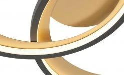 Trio LED-Deckenleuchte, schwarz/ gold ´groß´ | 36|W 11 Trio LED-Deckenleuchte, schwarz/ gold ´groß´ | 36|W -Innenleuchten Verkaufsladen 11687207 5 202201271233