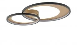 Trio LED-Deckenleuchte, schwarz/ gold ´groß´ | 36|W 12 Trio LED-Deckenleuchte, schwarz/ gold ´groß´ | 36|W -Innenleuchten Verkaufsladen 11687207 6 202201271233