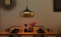 Trio Pendelleuchte, 1-flammig, Messing-matt