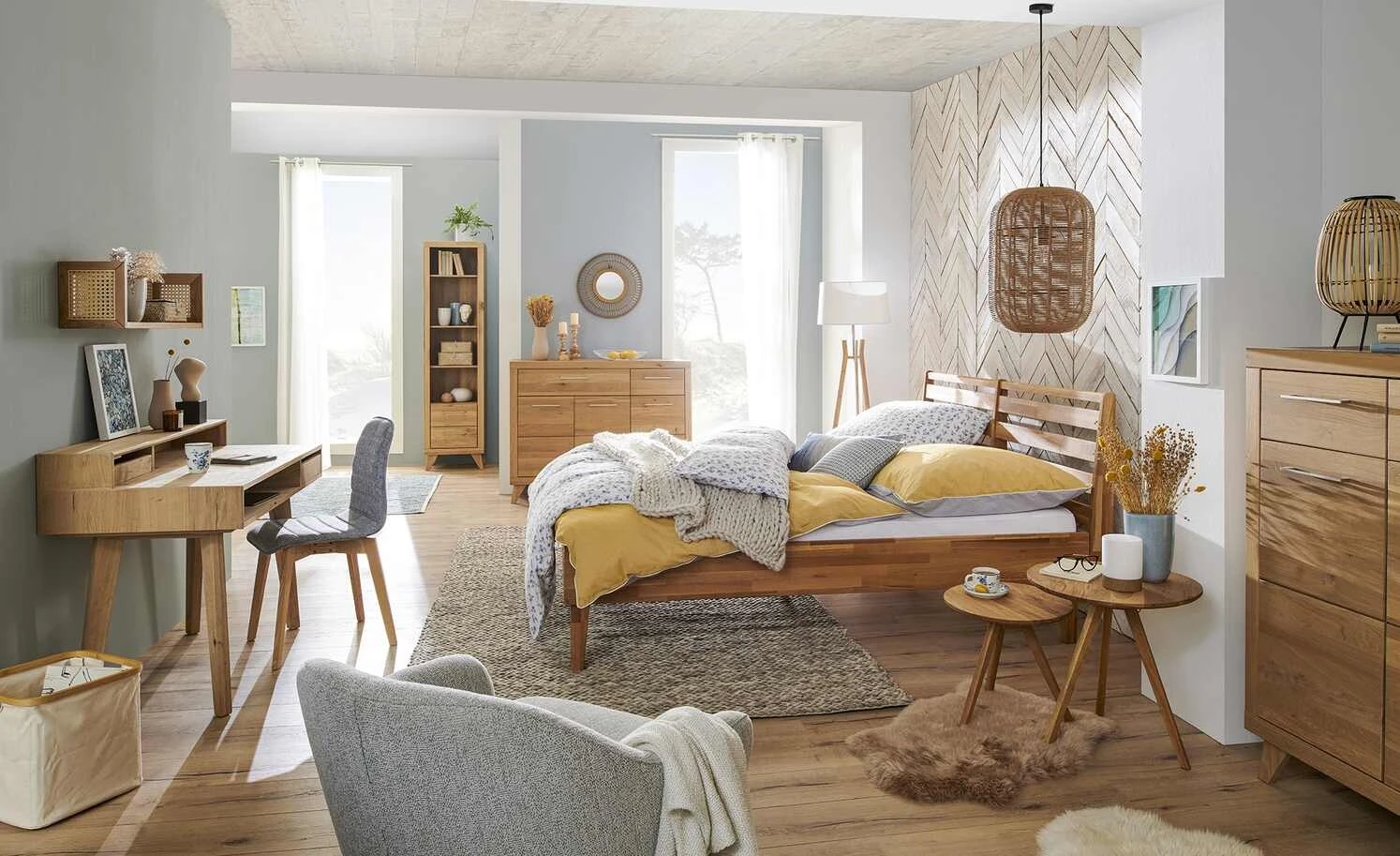 Trio Pendelleuchte, 1-flammig, Sisal braun `groß ´ | 35|cm 1 Trio Pendelleuchte, 1-flammig, Sisal braun `groß ´ | 35|cm