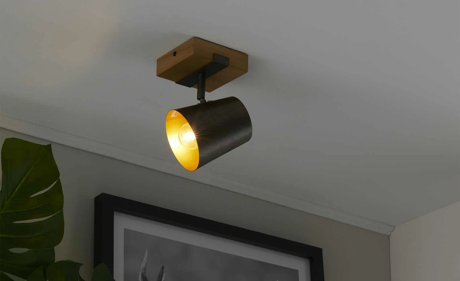 Trio Wand-/Deckenstrahler 1-flammig, Nickel-antik 1 Trio Wand-/Deckenstrahler 1-flammig, Nickel-antik