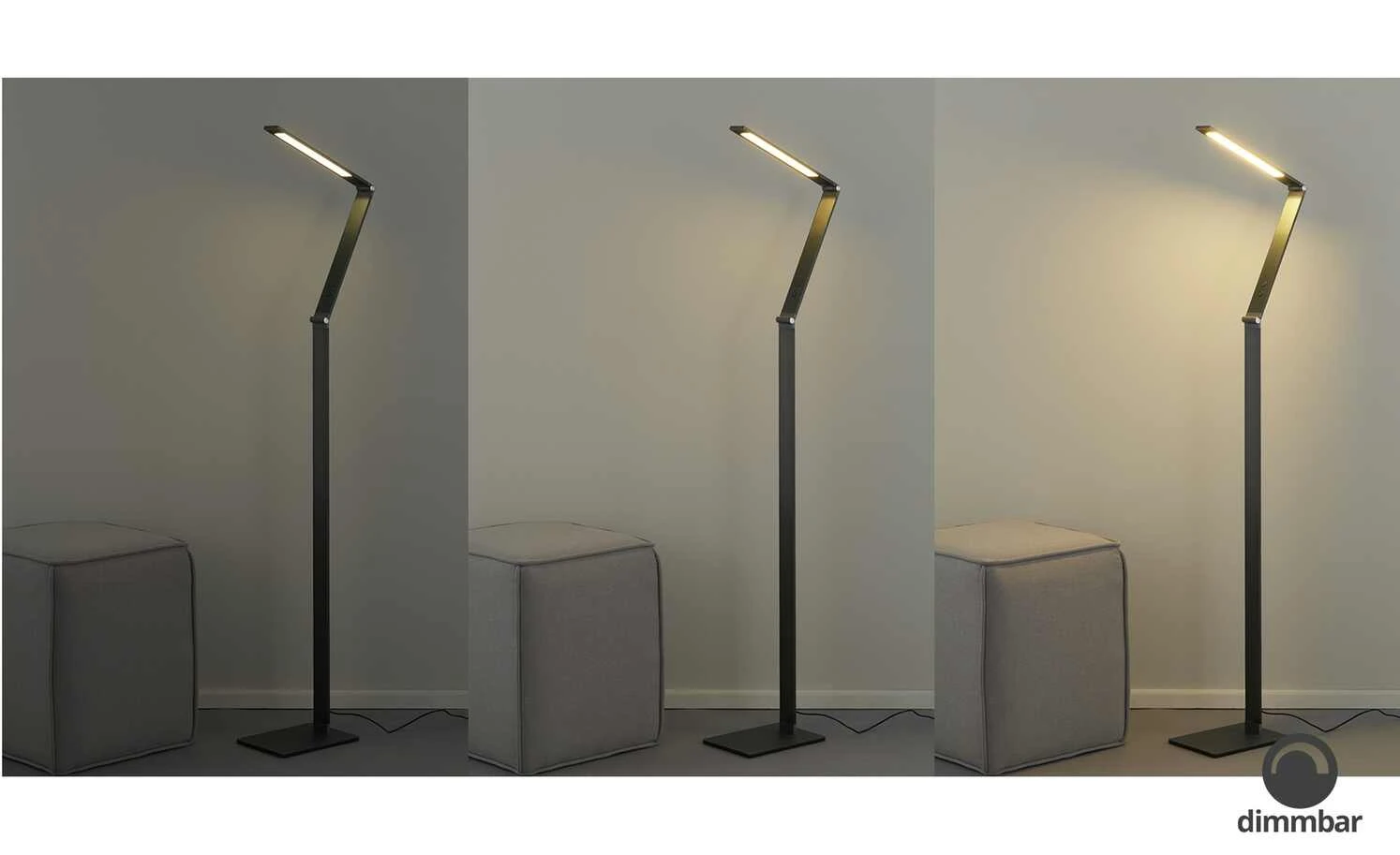 Fischer-Honsel LED-Stehleuchte, anthrazit-grau mit Dimmer | Schwarz 1 Fischer-Honsel LED-Stehleuchte, anthrazit-grau mit Dimmer | Schwarz