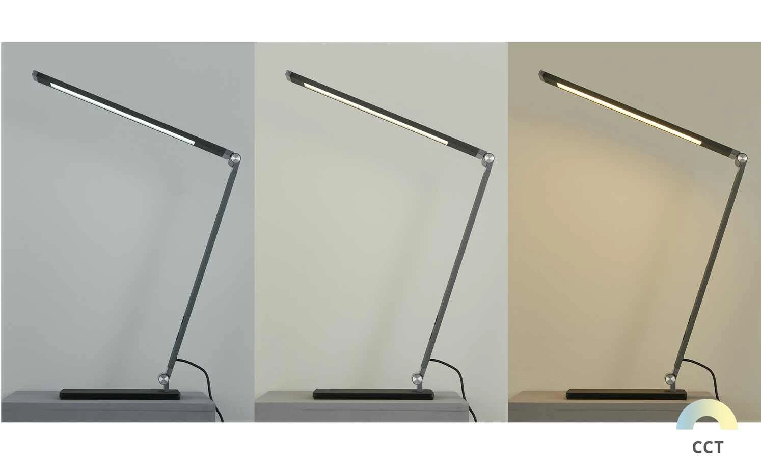 Fischer-Honsel LED-Tischleuchte, anthrazit-grau mit Dimmer 1 Fischer-Honsel LED-Tischleuchte, anthrazit-grau mit Dimmer