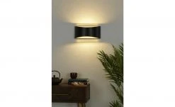 Fischer-Honsel LED-Wandleuchte, schwarz-antik