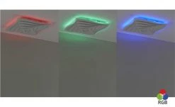 Fischer-Honsel LED-Deckeneuchte, weiß, mit Fernbedienung und Backlight