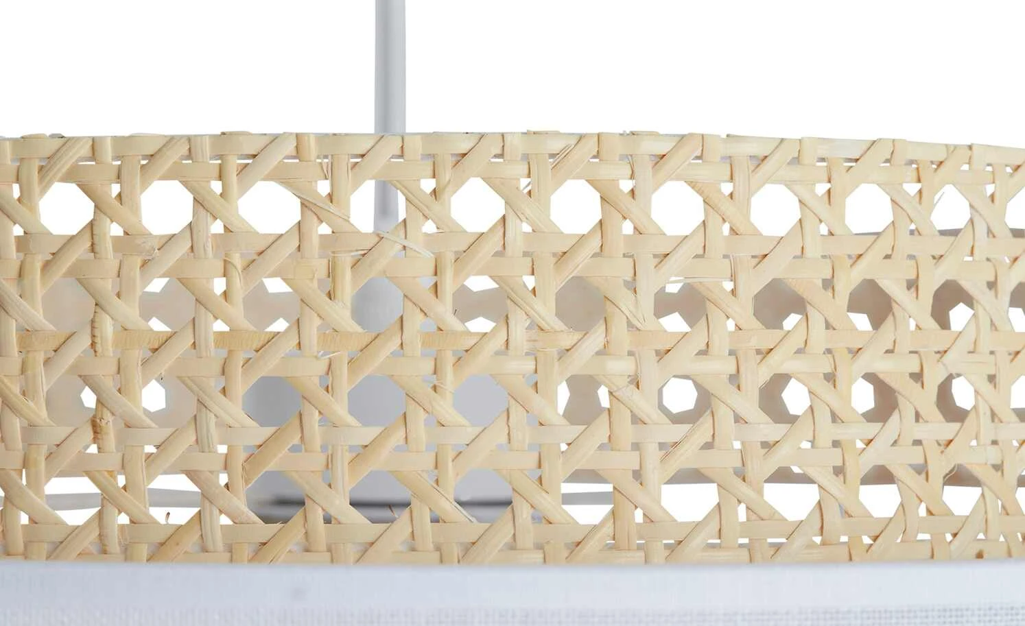 Pendelleuchte 1-flammig, Wiener Geflecht weiß 6 Pendelleuchte 1-flammig, Wiener Geflecht weiß – Bild 6