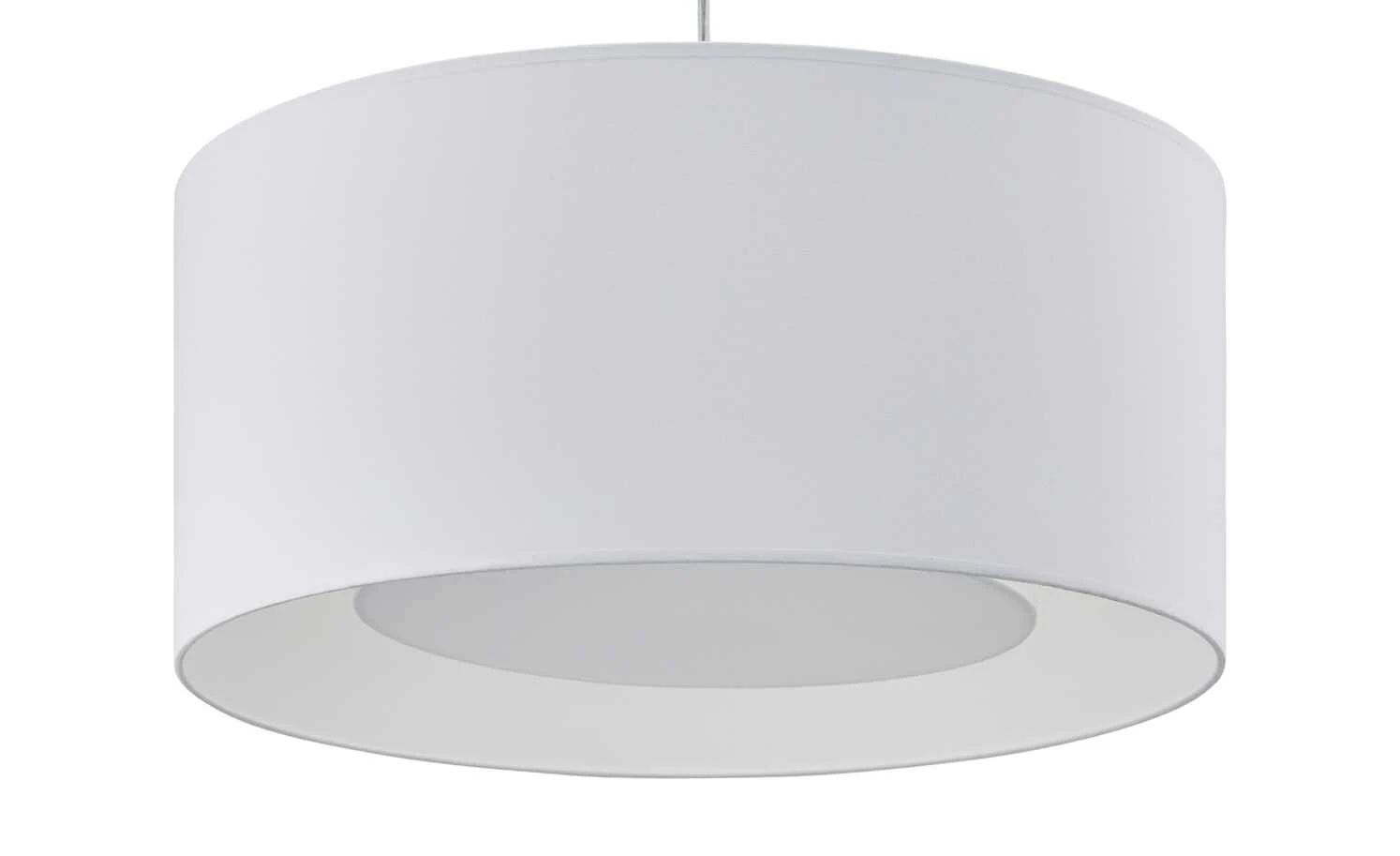 Pendelleuchte, 1-flammig, Stoff weiß 2 Pendelleuchte, 1-flammig, Stoff weiß – Bild 2