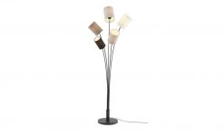 KHG Stehleuchte, 5-flammig, schwarz mit Stoffschirmen 12 KHG Stehleuchte, 5-flammig, schwarz mit Stoffschirmen -Innenleuchten Verkaufsladen 11687449 4 202204121234