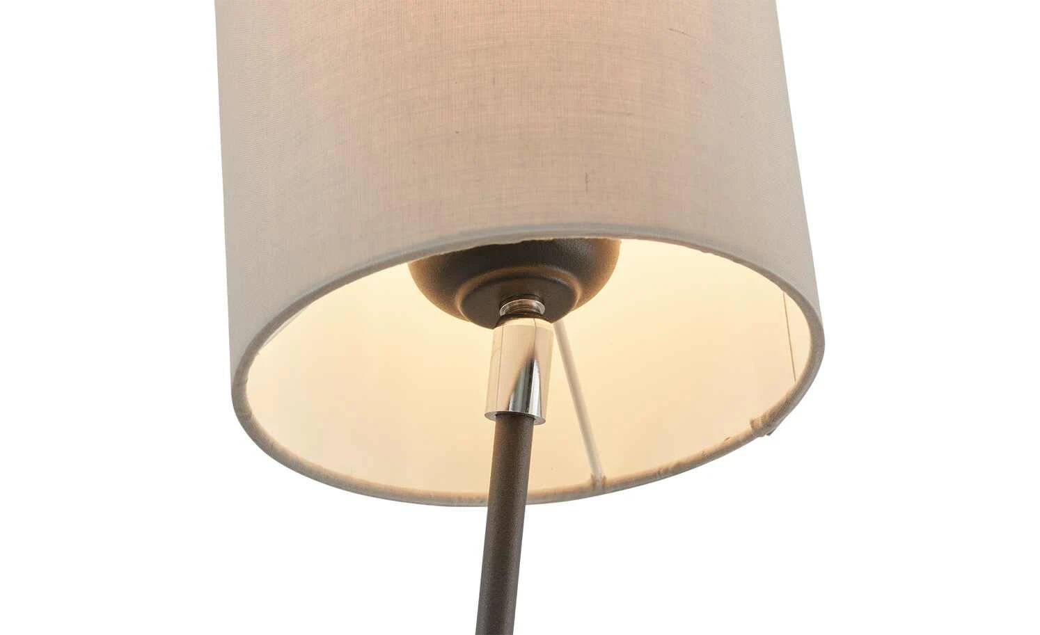 KHG Stehleuchte, 5-flammig, schwarz mit Stoffschirmen 9 KHG Stehleuchte, 5-flammig, schwarz mit Stoffschirmen – Bild 9