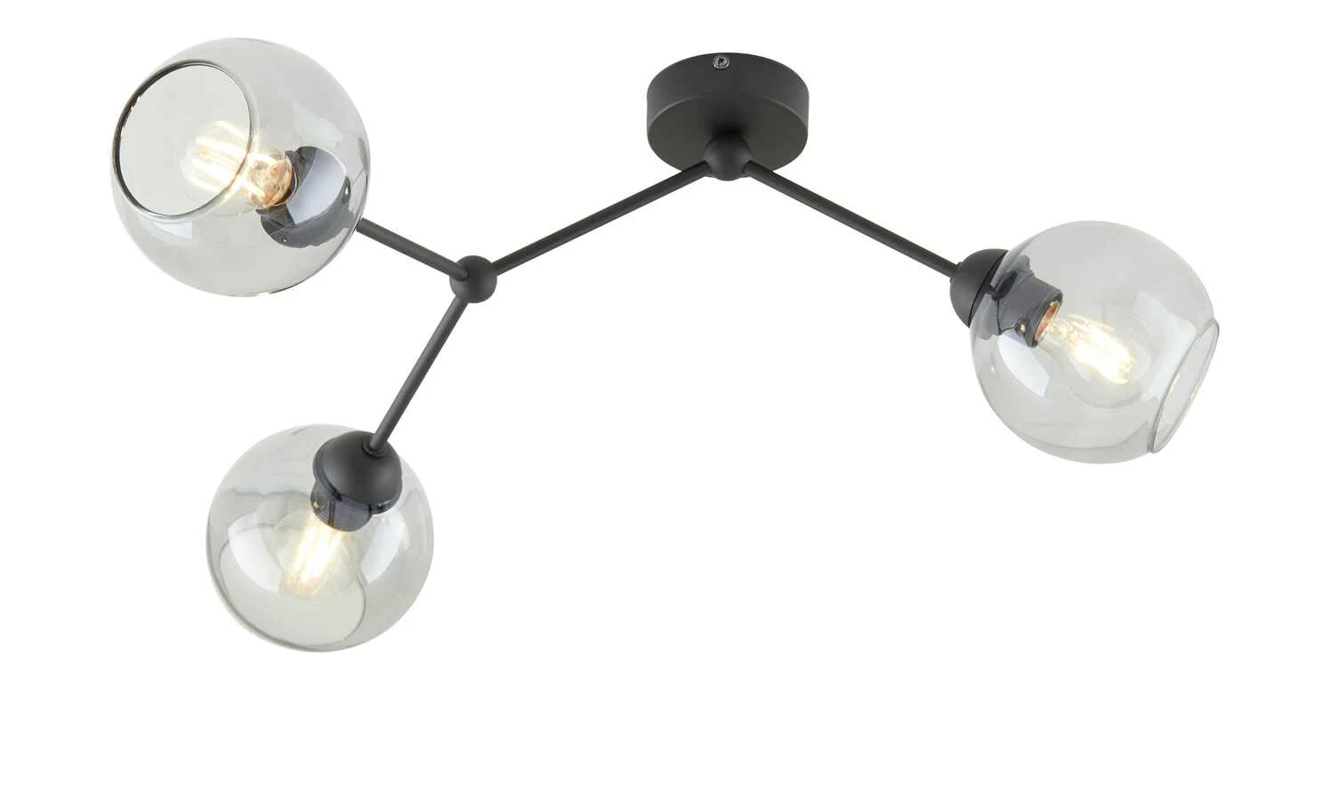 Deckenleuchte, 3-flammig, schwarz 4 Deckenleuchte, 3-flammig, schwarz – Bild 4