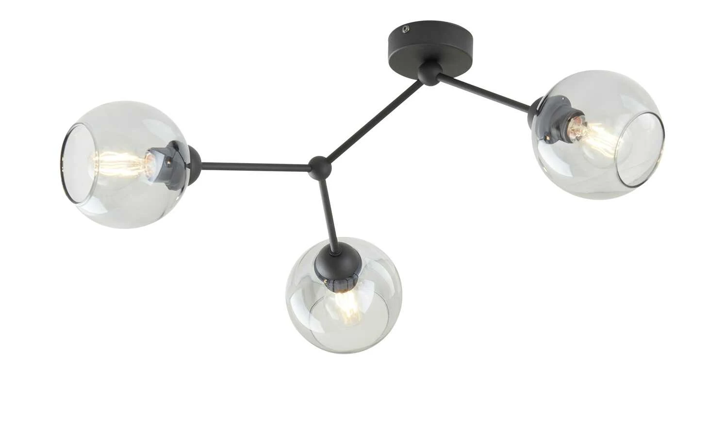 Deckenleuchte, 3-flammig, schwarz 5 Deckenleuchte, 3-flammig, schwarz – Bild 5