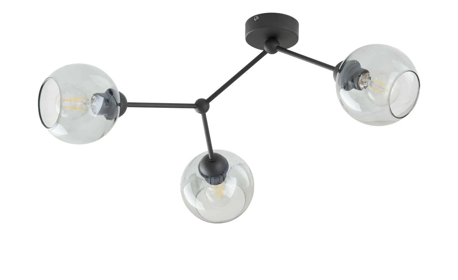 Deckenleuchte, 3-flammig, schwarz 2 Deckenleuchte, 3-flammig, schwarz – Bild 2