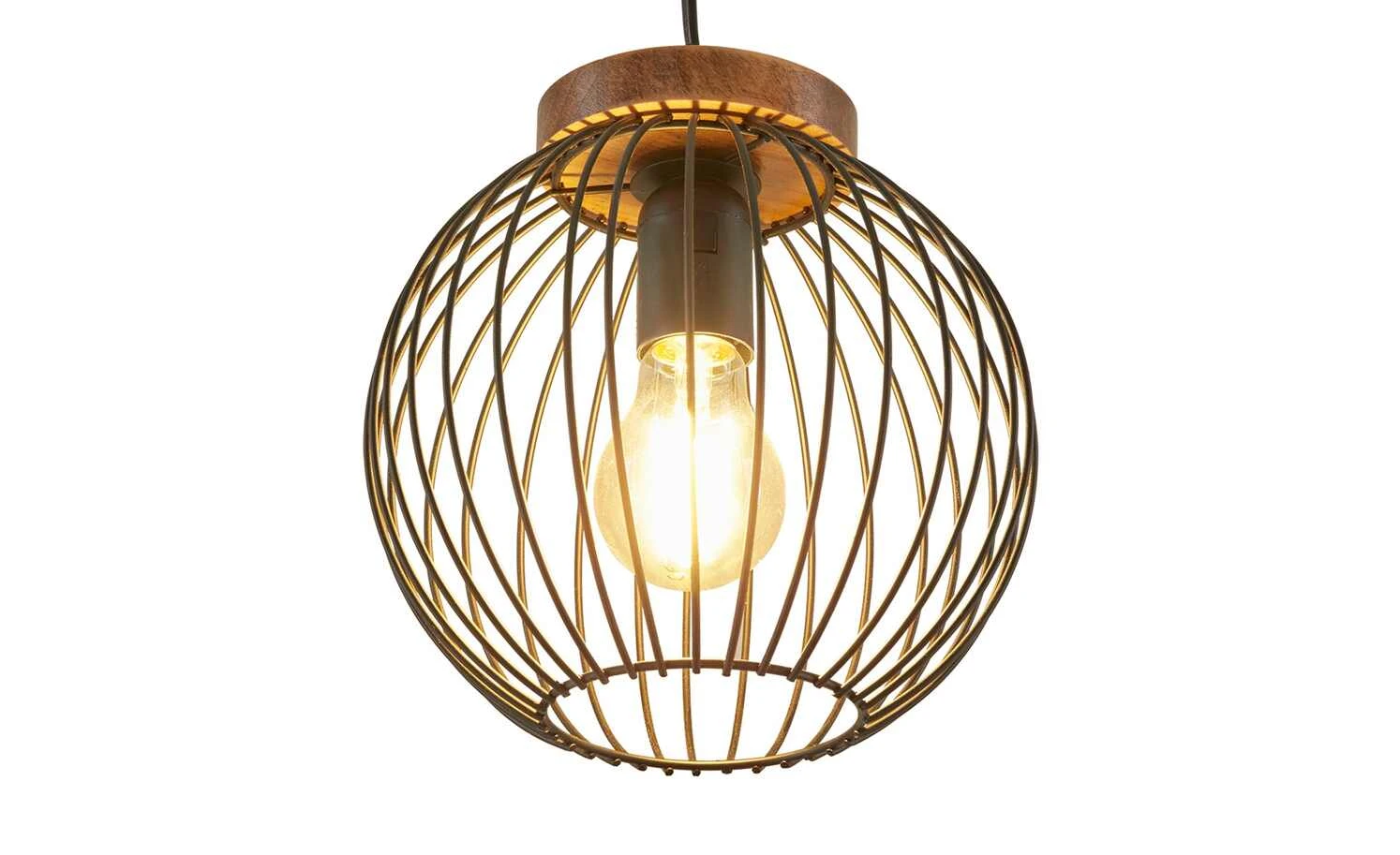 Pendelleuchte, 1-flammig, Draht schwarz 5 Pendelleuchte, 1-flammig, Draht schwarz – Bild 5