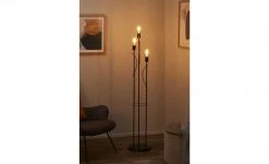 Stehleuchte, 3-flammig, rostfarben