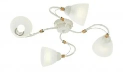 Deckenleuchte, 4-flammig, elfenbein/goldfarben -Innenleuchten Verkaufsladen 11687494 5 202206231234