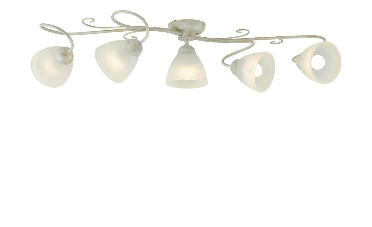 Deckenleuchte,, 5-flammig, elfenbein/goldfarben 3 Deckenleuchte,, 5-flammig, elfenbein/goldfarben – Bild 3