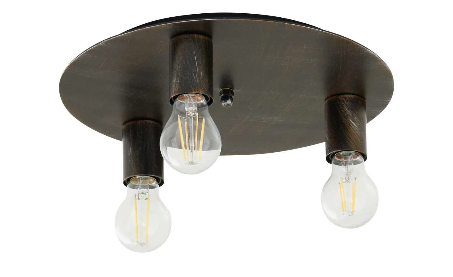 Deckenleuchte, 3-flammig, rostfarben 2 Deckenleuchte, 3-flammig, rostfarben – Bild 2