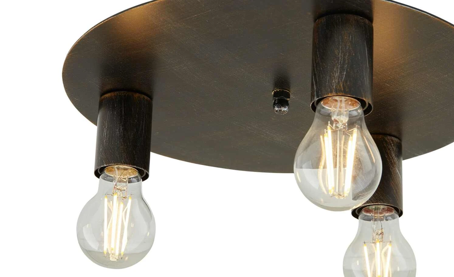 Deckenleuchte, 3-flammig, rostfarben 4 Deckenleuchte, 3-flammig, rostfarben – Bild 4