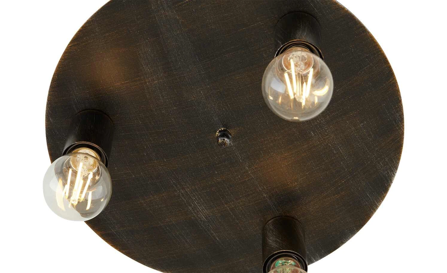 Deckenleuchte, 3-flammig, rostfarben 5 Deckenleuchte, 3-flammig, rostfarben – Bild 5