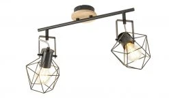 Paul Neuhaus Deckenstrahler, 2-flammig, Rubber Wood/Drahtgestell -Innenleuchten Verkaufsladen 11687511 1 202202071235