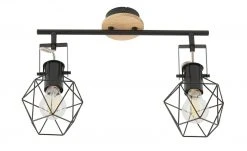 Paul Neuhaus Deckenstrahler, 2-flammig, Rubber Wood/Drahtgestell -Innenleuchten Verkaufsladen 11687511 7 202202071235