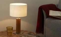 Herzblut Tischleuchte, 1-flammig, Eiche geölt