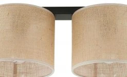 Deckenleuchte, 2-flammig mit Schirmen aus Jute -Innenleuchten Verkaufsladen 11687788 4 202206231234