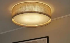 Deckenleuchte, mit Juteschirm