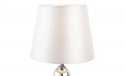 Tischleuchte, 1-flammig, chrom mit Stoffschirm -Innenleuchten Verkaufsladen 11687903 2 202204122233