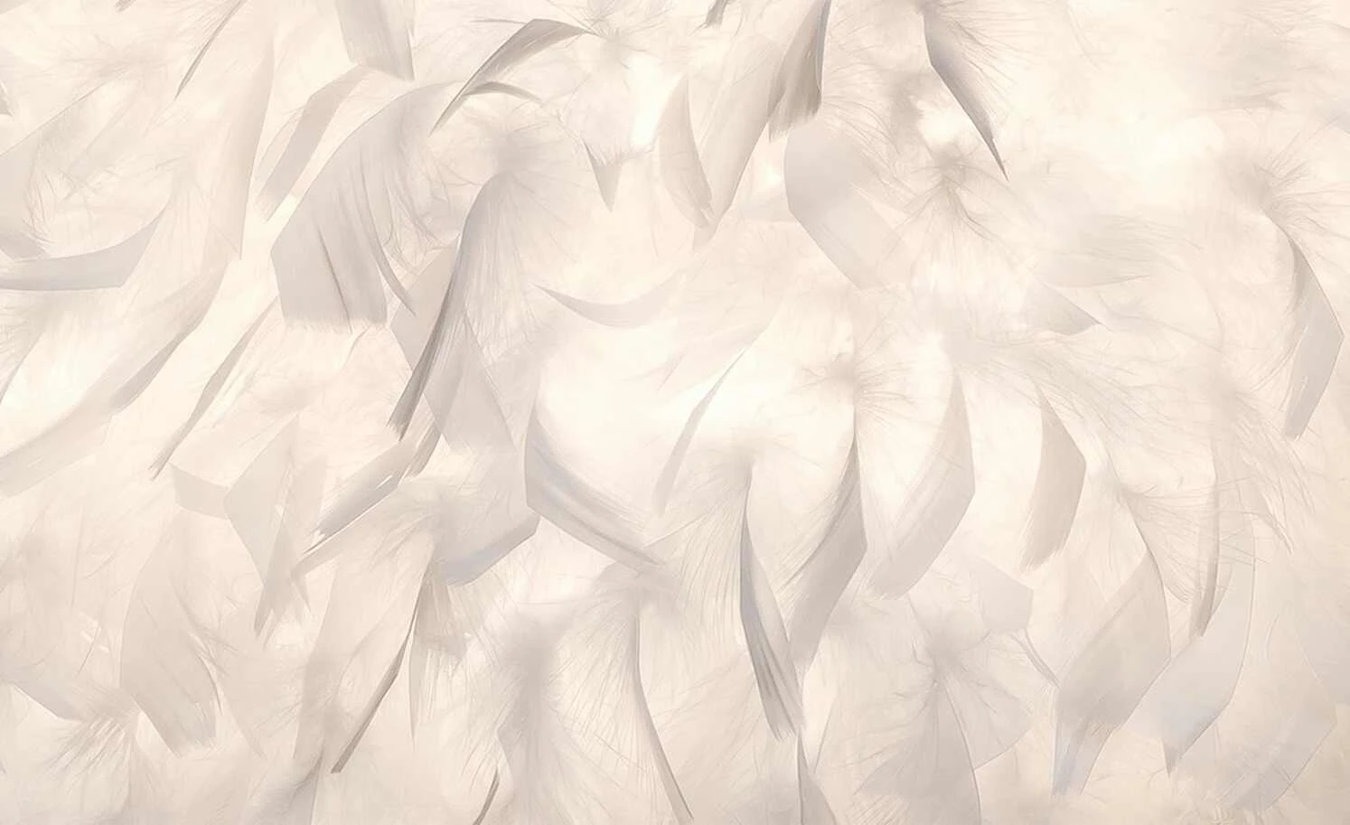 Pendelleuchte, 1-flammig, Federn weiß `klein` 2 Pendelleuchte, 1-flammig, Federn weiß `klein` – Bild 2