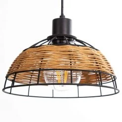 Pendelleuchte, 3-flammig, Rattan / Metall 11 Pendelleuchte, 3-flammig, Rattan / Metall -Innenleuchten Verkaufsladen 11687915 6 202204122233