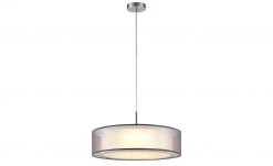 LED-Pendelleuchte, Stoffschirm grau -Innenleuchten Verkaufsladen 11687916 3 202204122233