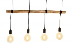 Pendelleuchte, 4-flammig, Eukalyptusholz-Balken -Innenleuchten Verkaufsladen 11687918 2 202204122233