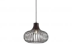 Pendelleuchte, 1-flammig, Metall/ braun