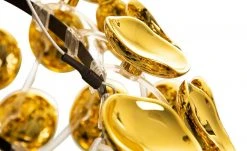 Pendelleuchte, 3-flammig, goldfarben/ schwarz 6 Pendelleuchte, 3-flammig, goldfarben/ schwarz -Innenleuchten Verkaufsladen 11687928 2 202204122233