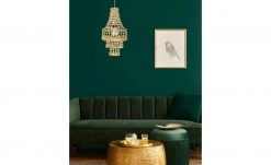 Kronleuchter, 1-flammig, goldfarbener Behang 6 Kronleuchter, 1-flammig, goldfarbener Behang -Innenleuchten Verkaufsladen 11687933 3 202204122233