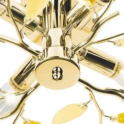 Deckenleuchte, 4-flammig, goldfarben mit Blättern 9 Deckenleuchte, 4-flammig, goldfarben mit Blättern -Innenleuchten Verkaufsladen 11687937 3 202204122233