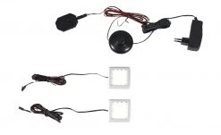 Gallery M Beleuchtung Yosh | Tageslichtweiß (>5.000 K) Unterbauleuchte mit 2x LED-Leuchte, je 1,5 Watt