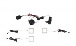 Gallery M Beleuchtung Yosh | Tageslichtweiß (>5.000 K) Unterbauleuchte mit 3x LED-Leuchte, je 1,5 Watt