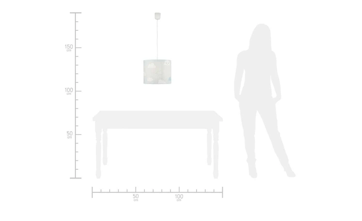 Uups Hängeleuchte süße Wolke | Blau 4 Uups Hängeleuchte süße Wolke | Blau – Bild 4