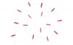 LED Lichterkette inkl. 20 Klammern | Pink -Innenleuchten Verkaufsladen 12586127 4 202101192237