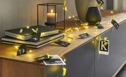 LED Lichterkette inkl. 20 Klammern | Gelb