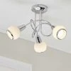Deckenleuchte, 3-flammig, chrom `Knoten`