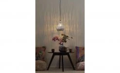 Trio Pendelleuchte, 1-flammig, Metall grau antik