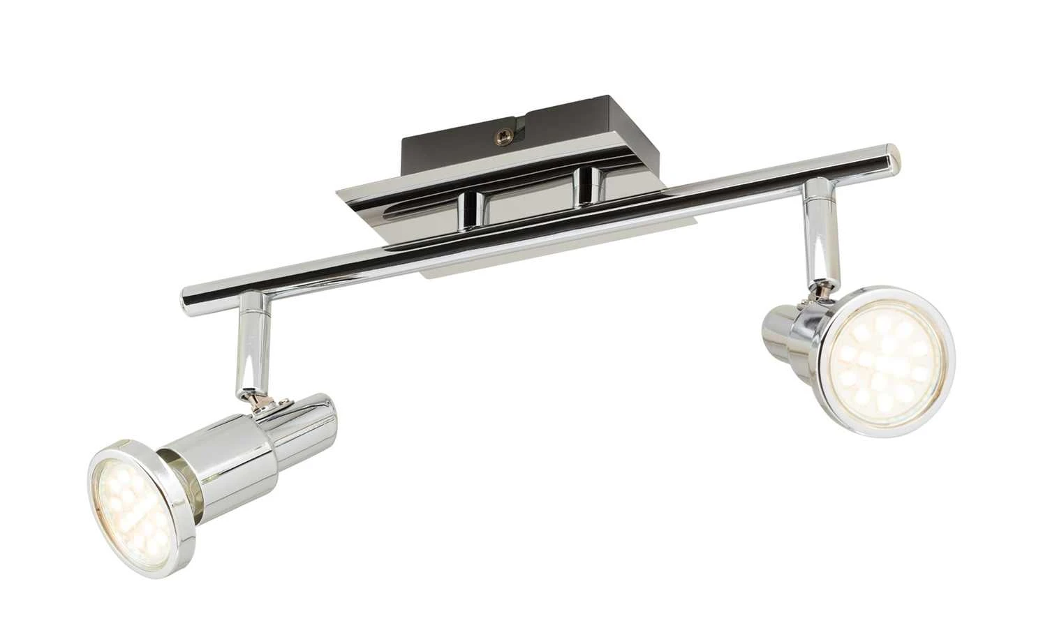 KHG LED-Deckenstrahler chrom 2 Spots 2 KHG LED-Deckenstrahler chrom 2 Spots – Bild 2