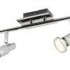KHG LED-Deckenstrahler chrom 2 Spots