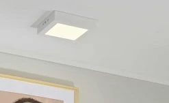 LED-Deckenleuchte, eckig, weiß matt | 1.230|lm