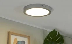 LED-Panel, chrom matt, rund ´mittel´ | 18|W