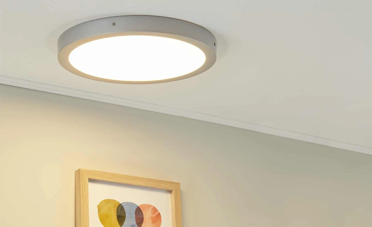 LED-Panel, chrom matt, rund ´groß´ | 21,8|W 1 LED-Panel, chrom matt, rund ´groß´ | 21,8|W