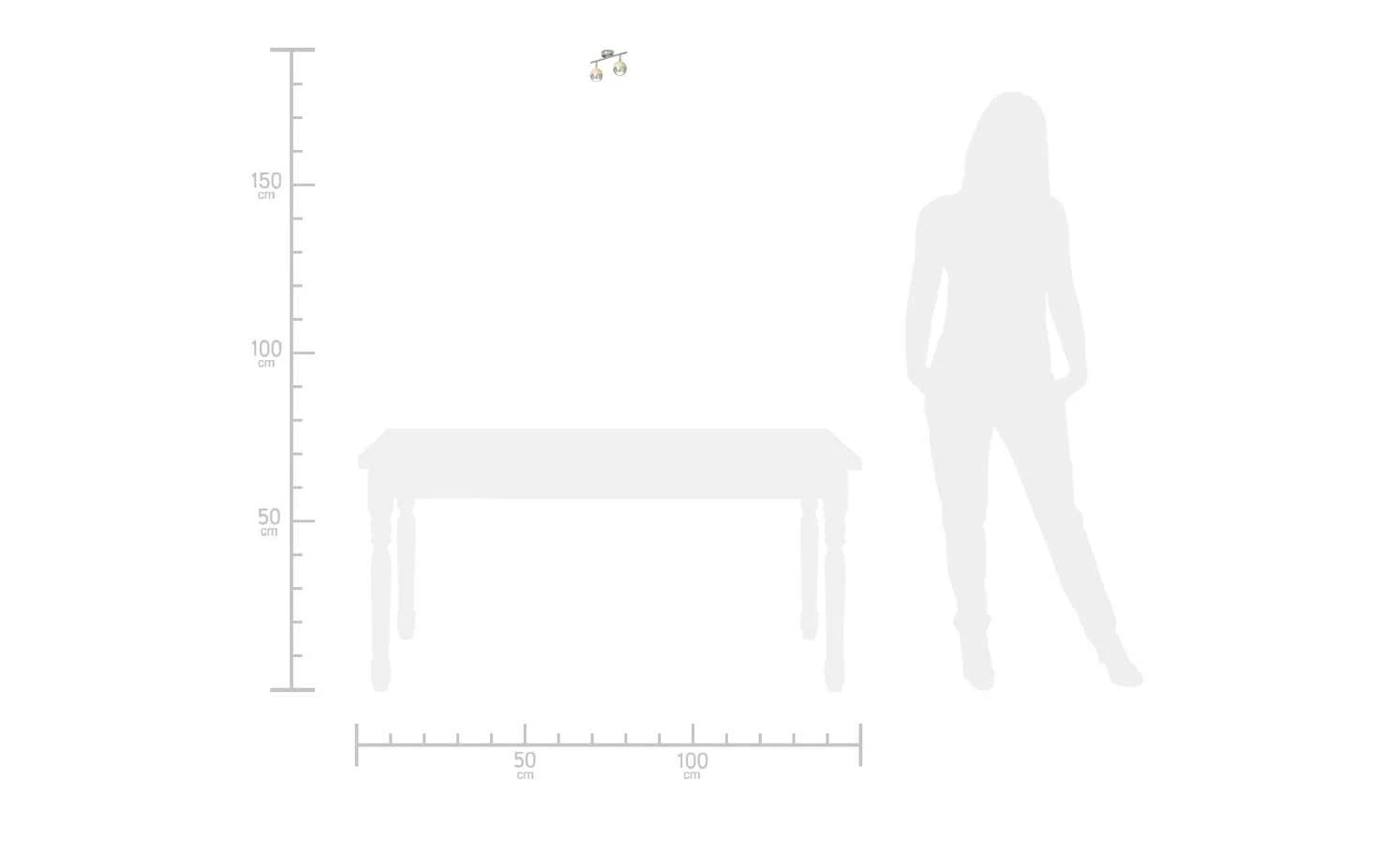 KHG LED-Spot, 2-flammig mit Holz 6 KHG LED-Spot, 2-flammig mit Holz – Bild 6
